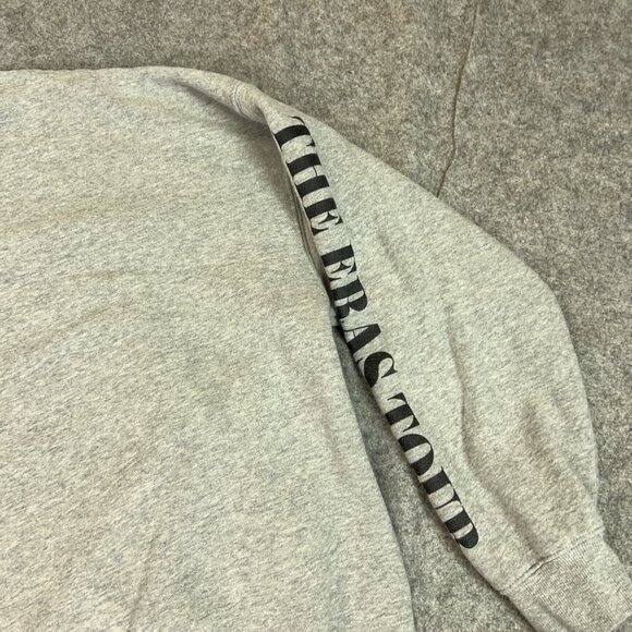 Taylor Swift Mens Pullover Large Gray 1/4 Zip Sweatshirt Eras Tour Merch Top - Picture 4 of 11